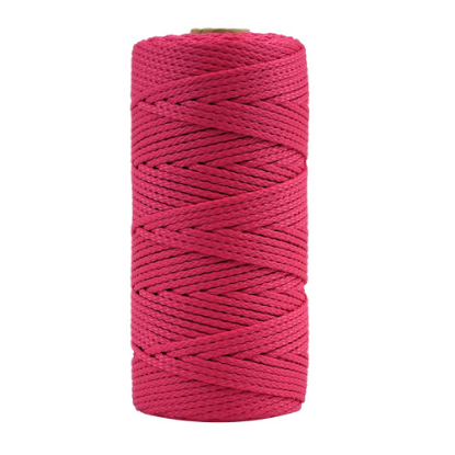 Afbeeldingen van MELKMEISJE Metselkoord nylon fluor roze 2MM 100M