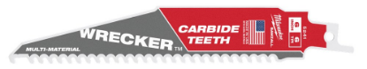 Afbeeldingen van MILWAUKEE Reciprozaagblad multi materiaal TCT WRECKER 150MM 6TPI