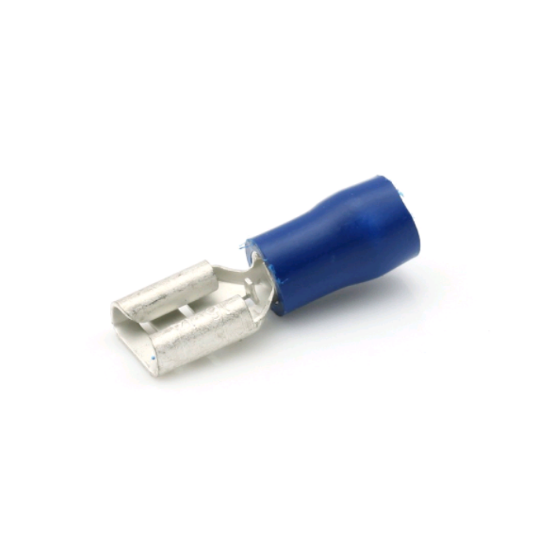 Afbeeldingen van RIPCA Vlakstekerhuls blauw 1,5-2,5MM² 6,3X0,8MM 100x