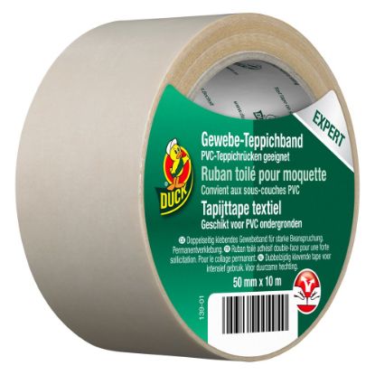Afbeeldingen van DUCK Tapijttape textiel expert 50MM 10M