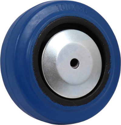 Afbeeldingen van KELFORT Wiel blauw rubber rollager en velg 100MM