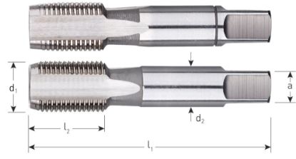 Afbeeldingen van ROTEC Handtappenset HSS 2-delig DIN5157 BSP (G)