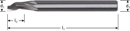 Afbeeldingen van ROTEC EÃ©ntandsfrees HSS-E ongecoat