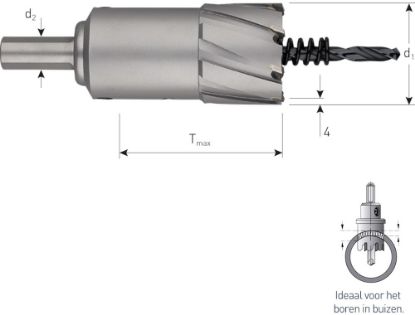 Afbeeldingen van ROTEC Gatfrees HM Heavy-Duty TMax=55MM