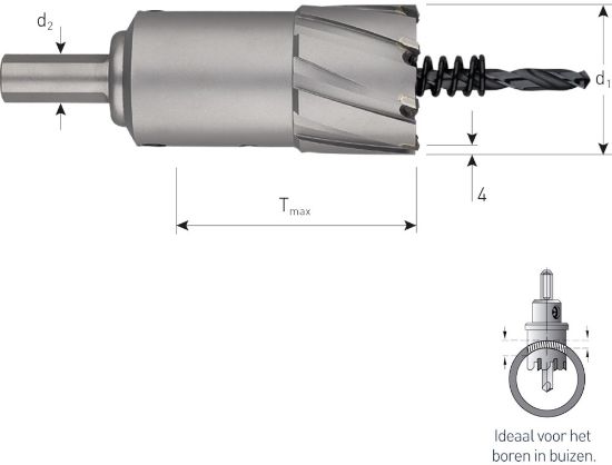 Afbeeldingen van ROTEC Gatfrees HM Heavy-Duty TMax=55MM