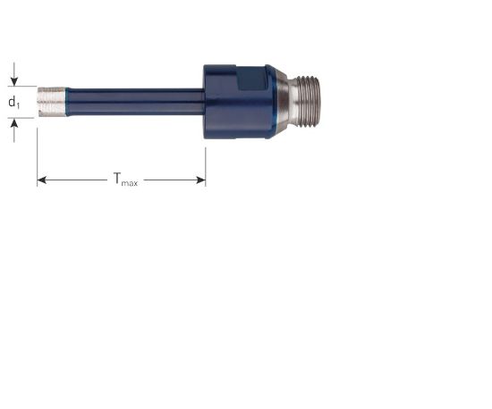 Afbeeldingen van ROTEC Natuursteenboor blauw nat ½" 50MM