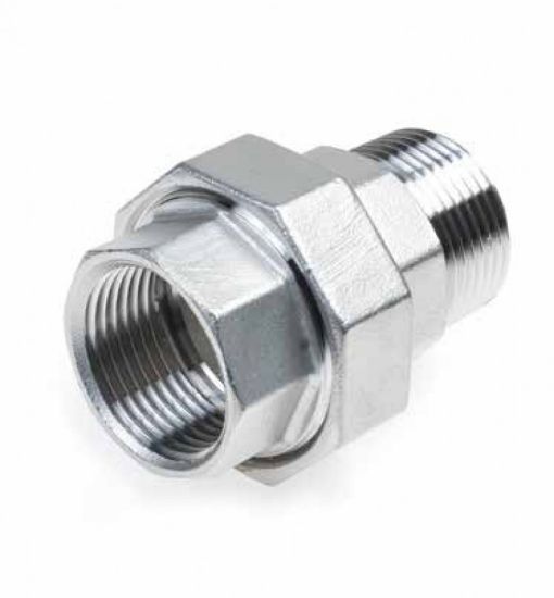 Afbeeldingen van Koppeling 3-delig staal VZ 1.½" binnendraad/buitendraad