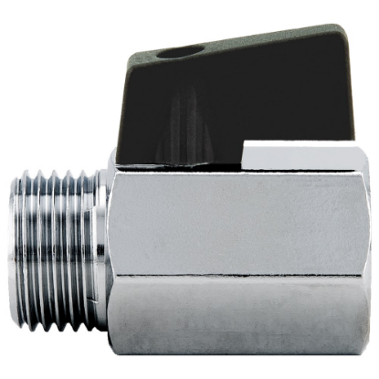 Afbeeldingen van Kraan mini ⅛" zwart BI/BU