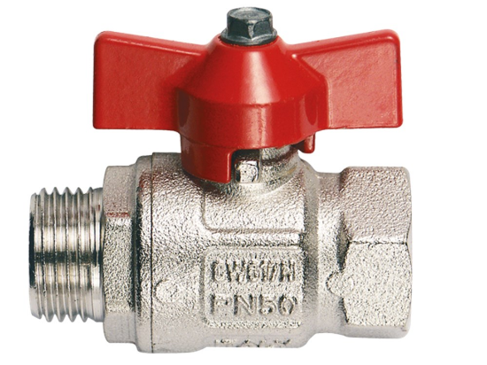 Afbeeldingen van Kogelkraan 2" rood BI/BU