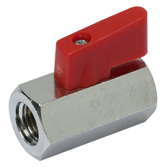 Afbeeldingen van Kraan mini ½" rood BI/BI