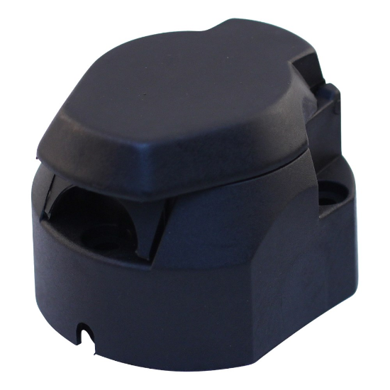 Afbeeldingen van Contactdoos kunststof 7-polig