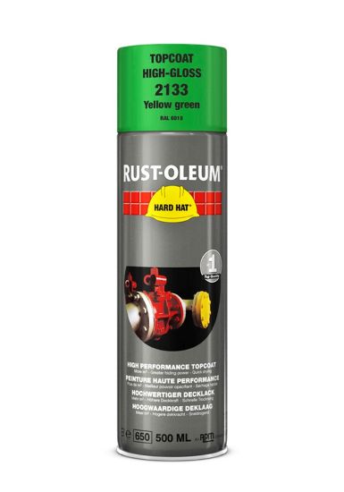 Afbeeldingen van RUST-OLEUM Topcoating RAL6018 geel/groen 500ML