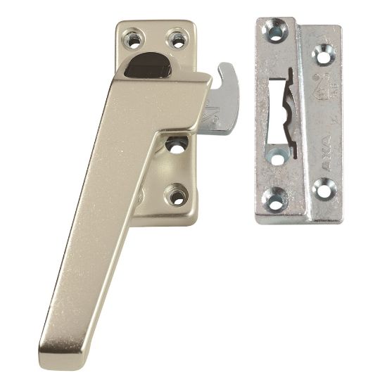 Afbeeldingen van AXA Raamsluiting buitendraaiend L met drukknop