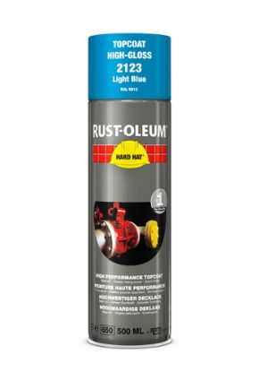 Afbeeldingen van RUST-OLEUM Deklaag RAL5012 lichtblauw 500ML