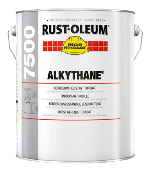 Afbeeldingen van RUST-OLEUM Deklaag alkythane RAL9005 gitzwart 1L